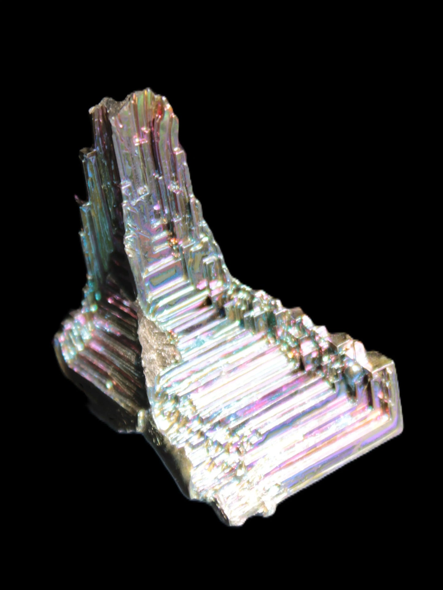 Bismuth castle crystal 45mm 43.4g Rocks and Things Store