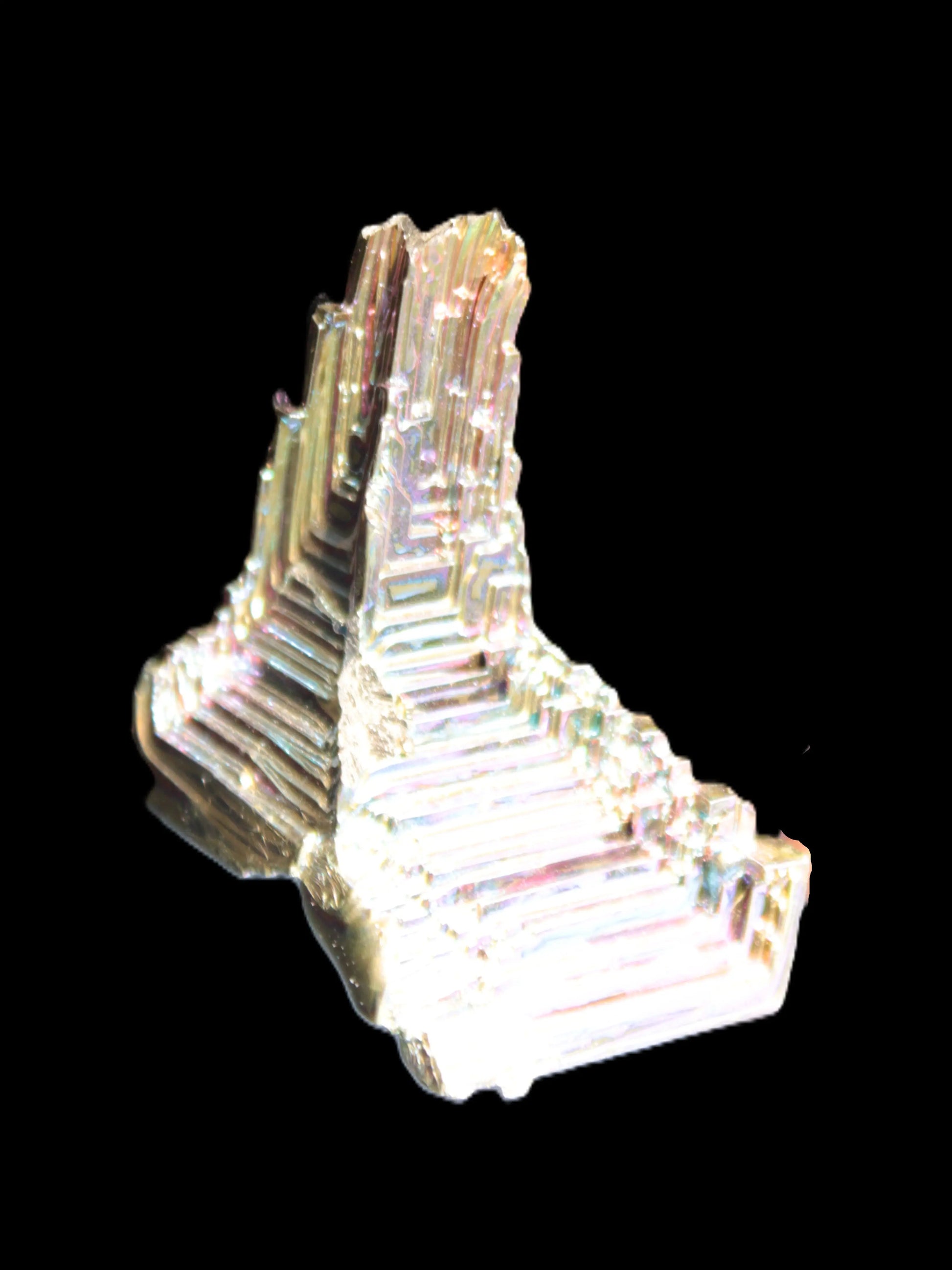 Bismuth castle crystal 45mm 43.4g Rocks and Things Store