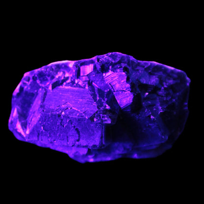 Black Rose UV-reactive Fluorite specimen 18.8g Rocks and Things Store