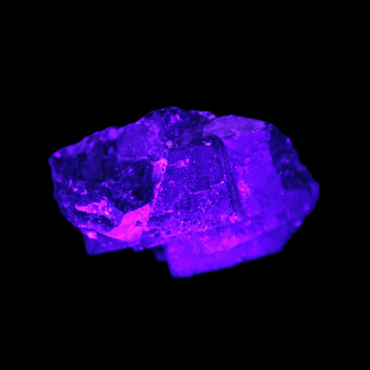 Black Rose UV-reactive Fluorite specimen 18.8g Rocks and Things Store