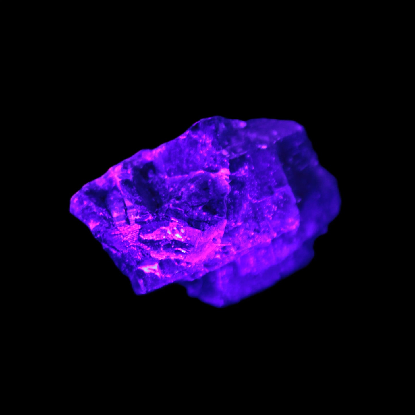 Black Rose UV-reactive Fluorite specimen 18.8g Rocks and Things Store