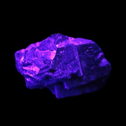 Black Rose UV-reactive Fluorite specimen 18.8g Rocks and Things Store