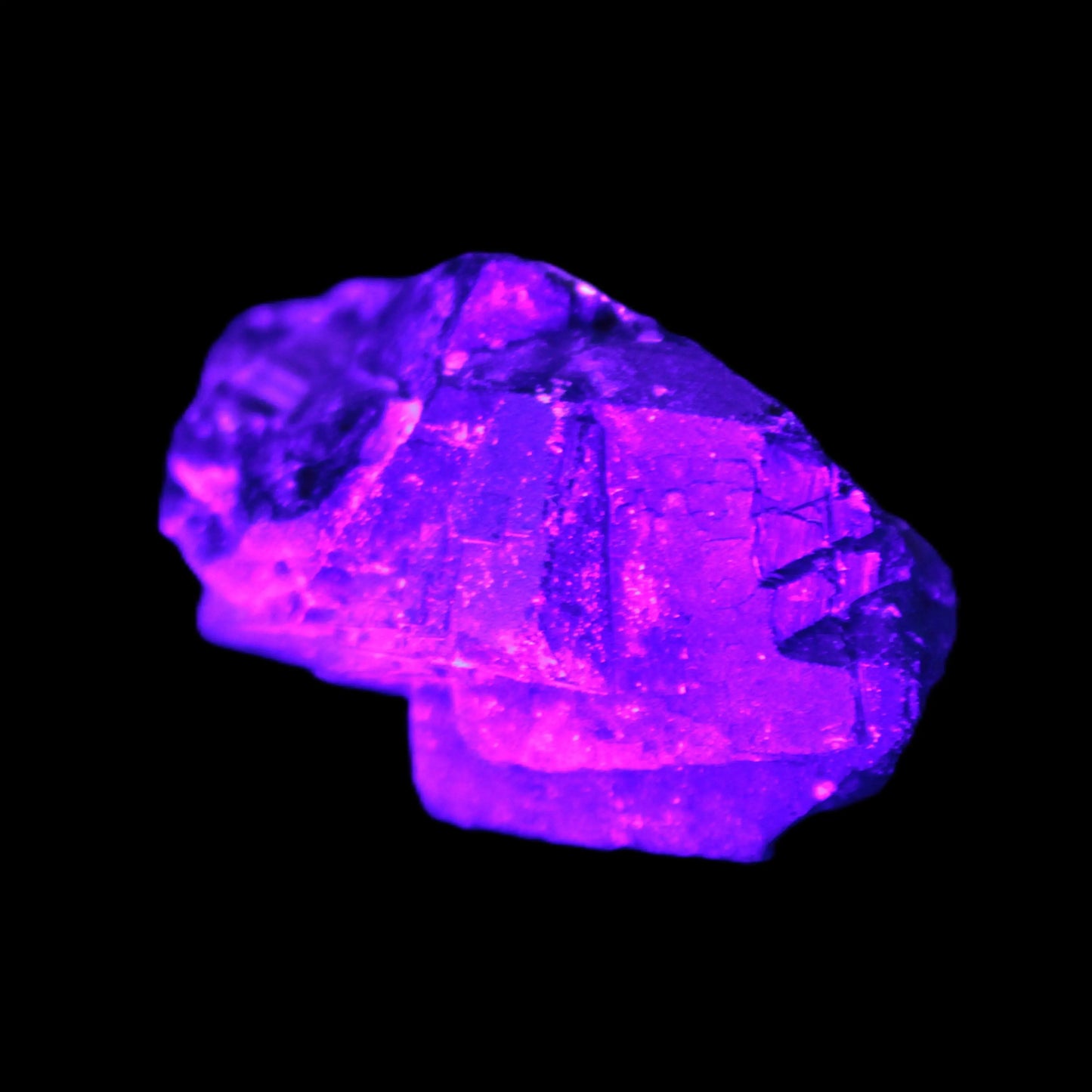 Black Rose UV-reactive Fluorite specimen 18.8g Rocks and Things Store