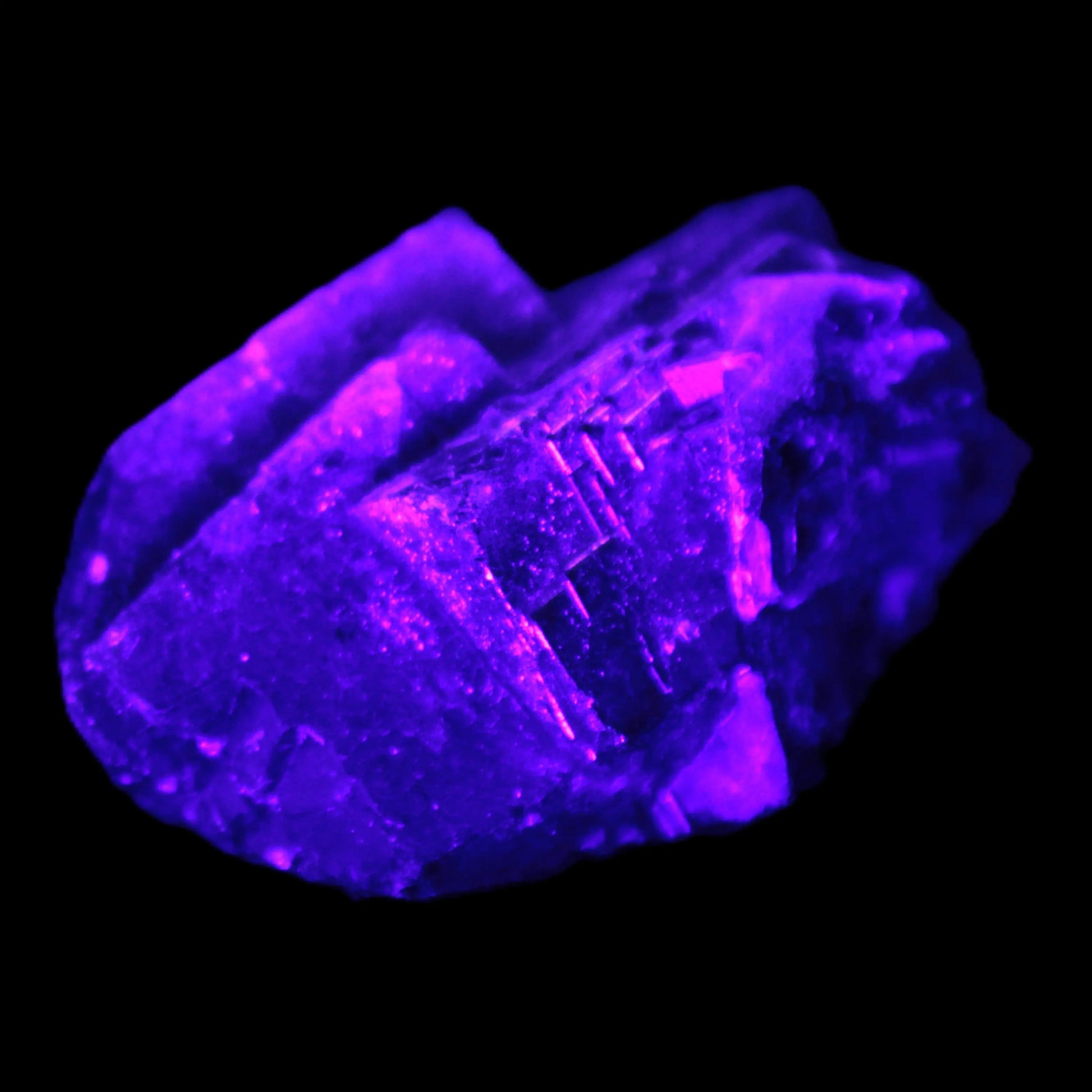 Black Rose UV-reactive Fluorite specimen 18.8g Rocks and Things Store