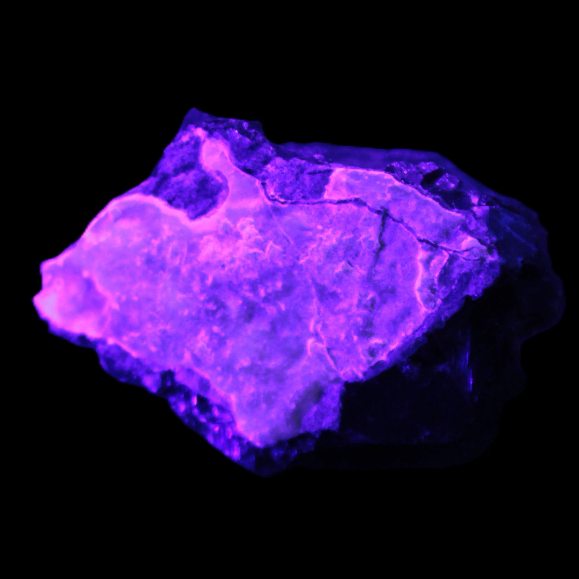 Black Rose UV-reactive Fluorite specimen 18.8g Rocks and Things Store