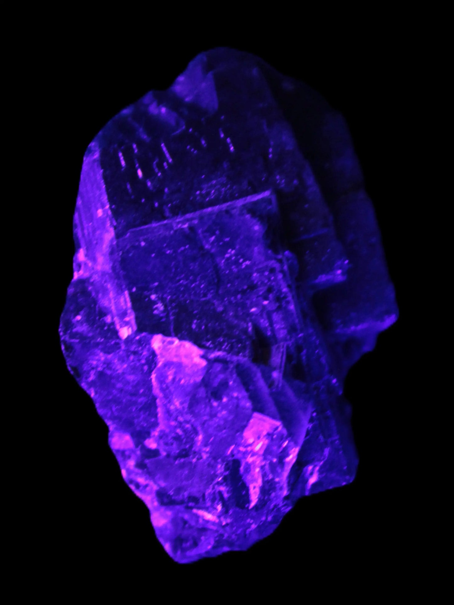 Black Rose UV-reactive Fluorite specimen 18.8g Rocks and Things Store