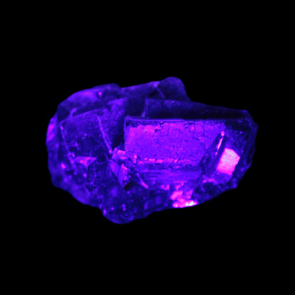 Black Rose UV-reactive Fluorite specimen 18.8g Rocks and Things Store