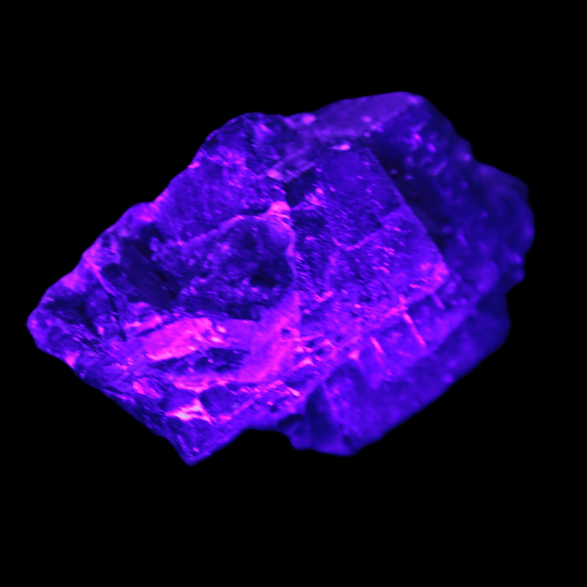 Black Rose UV-reactive Fluorite specimen 18.8g Rocks and Things Store