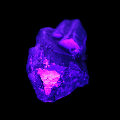 Black Rose UV-reactive Fluorite specimen 18.8g Rocks and Things Store