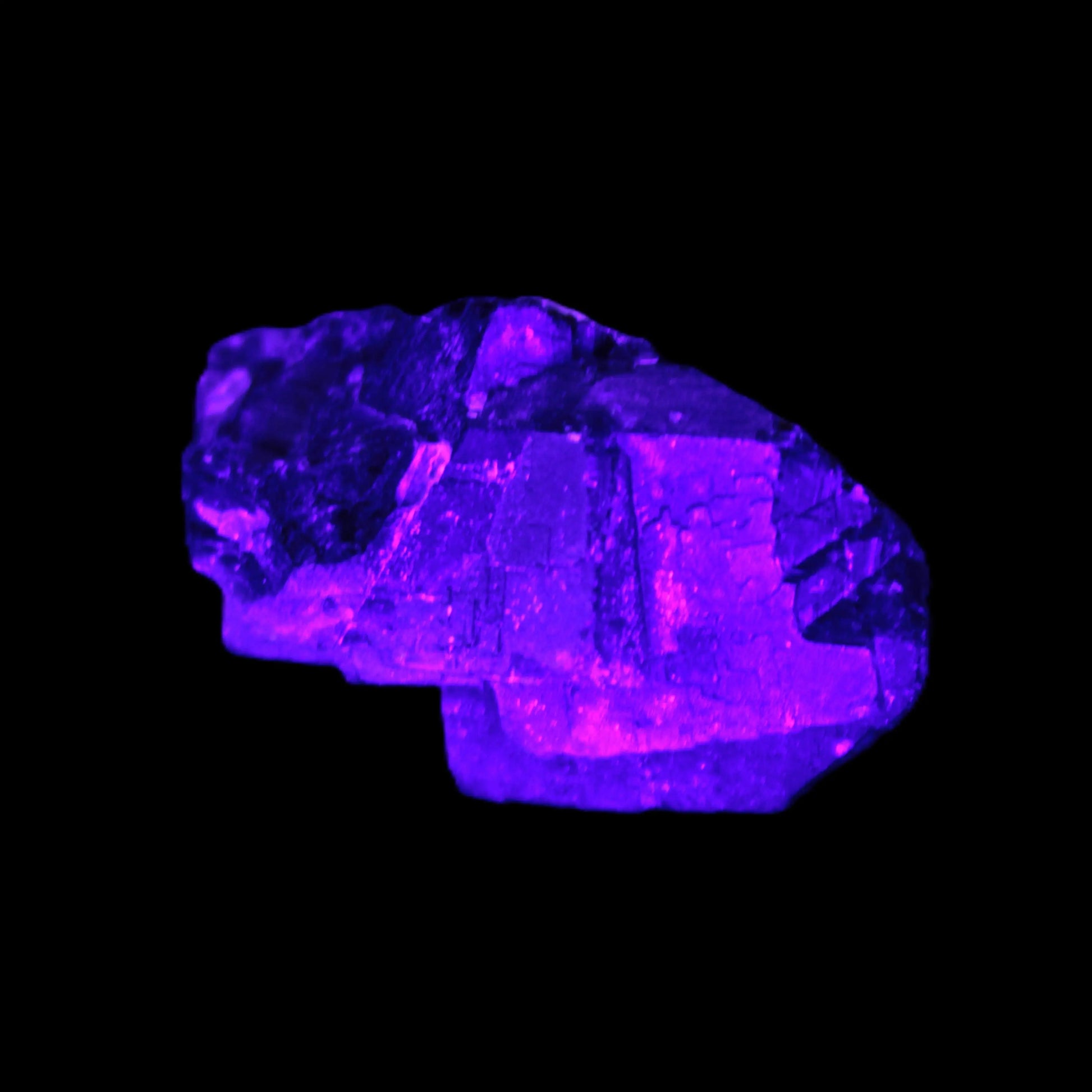 Black Rose UV-reactive Fluorite specimen 18.8g Rocks and Things Store