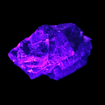 Black Rose UV-reactive Fluorite specimen 18.8g Rocks and Things Store