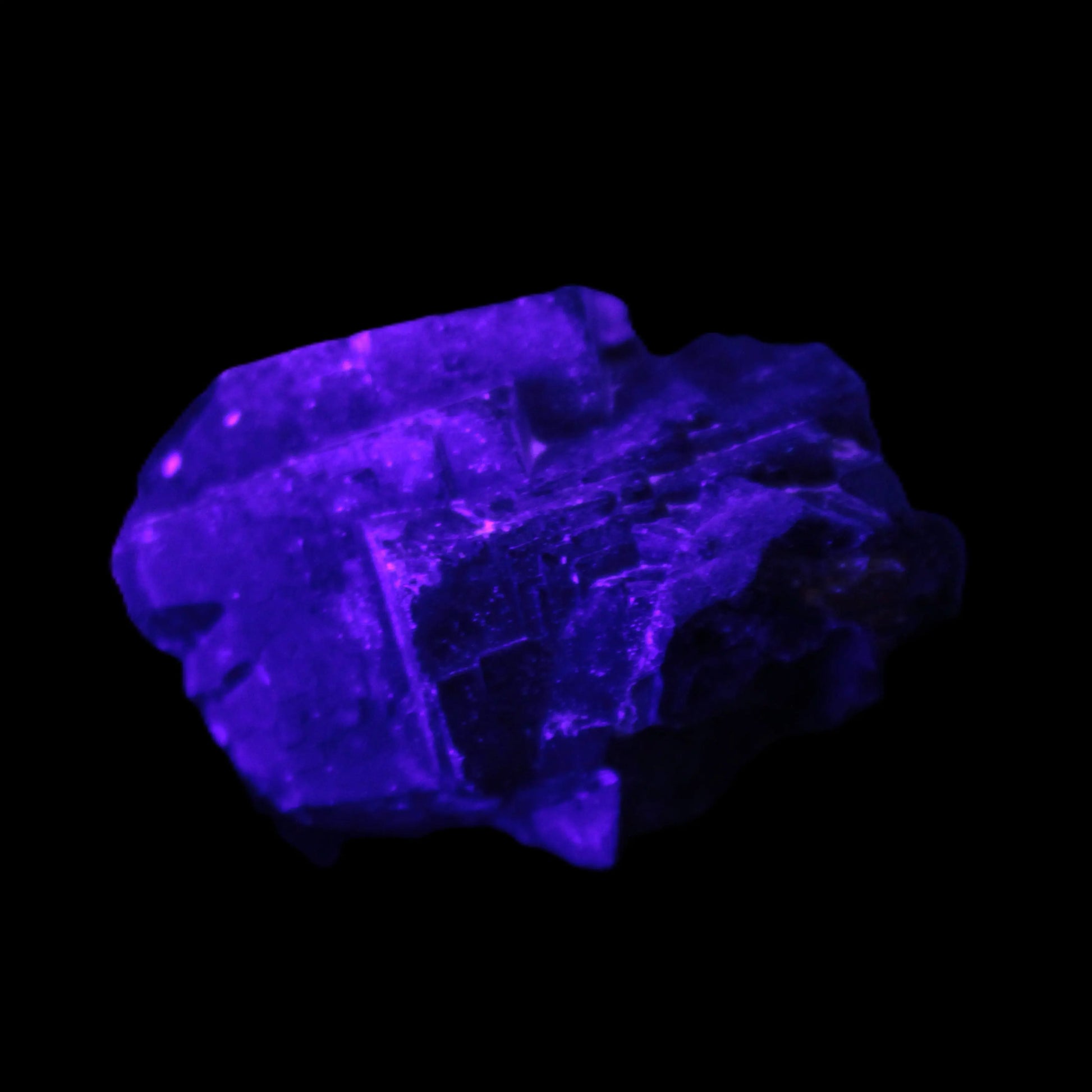 Black Rose UV-reactive Fluorite specimen 18.8g Rocks and Things Store