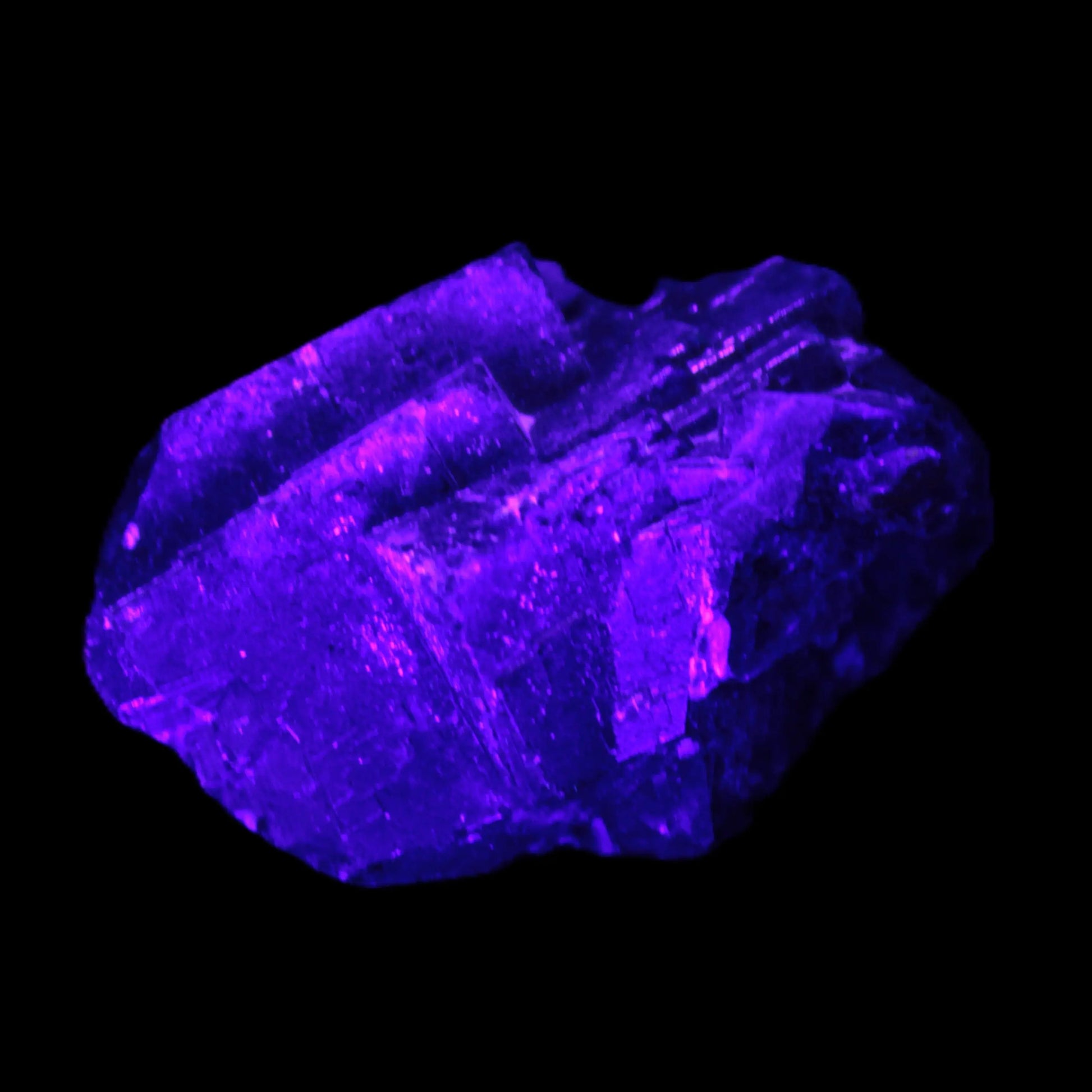 Black Rose UV-reactive Fluorite specimen 18.8g Rocks and Things Store