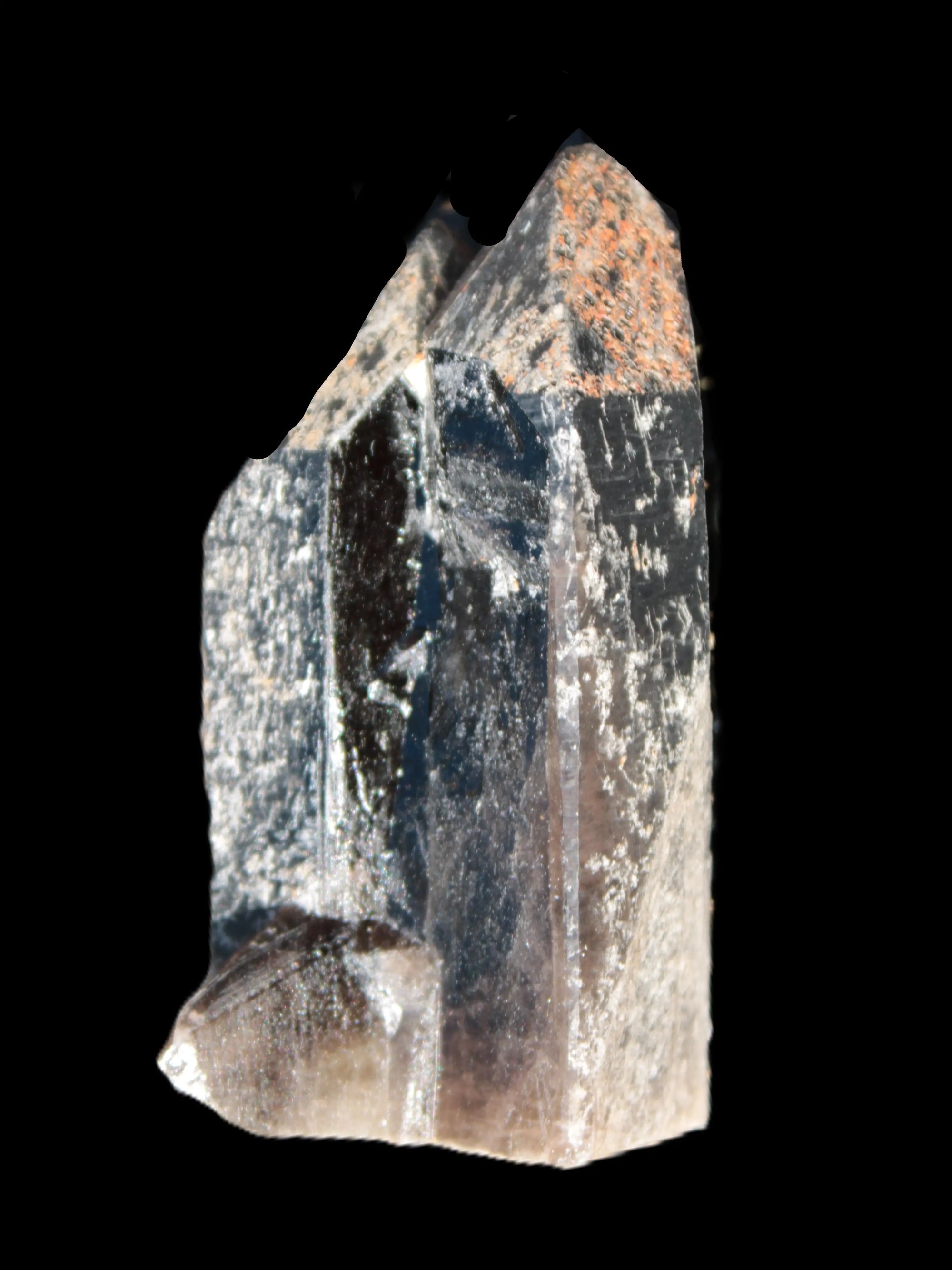 Black Smoky Quartz crystal cluster 213g Rocks and Things