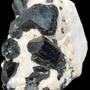 Black Tourmaline cluster in Calcite matrix 78*36*68mm 254g Rocks and Things Store