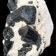 Black Tourmaline cluster in Calcite matrix 78*36*68mm 254g Rocks and Things Store