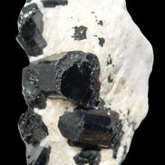 Black Tourmaline cluster in Calcite matrix 78*36*68mm 254g Rocks and Things Store