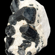 Black Tourmaline cluster in Calcite matrix 78*36*68mm 254g Rocks and Things Store