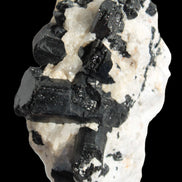 Black Tourmaline cluster in Calcite matrix 78*36*68mm 254g Rocks and Things Store