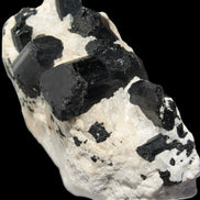 Black Tourmaline cluster in Calcite matrix 78*36*68mm 254g Rocks and Things Store