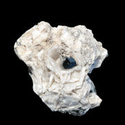 Black Tourmaline pyramidal terminated crystal in Mica Feldspar matrix from Skardu, Pakistan 144.7g Rocks and Things