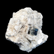 Black Tourmaline pyramidal terminated crystal in Mica Feldspar matrix from Skardu, Pakistan 144.7g Rocks and Things