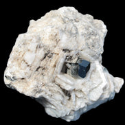 Black Tourmaline pyramidal terminated crystal in Mica Feldspar matrix from Skardu, Pakistan 144.7g Rocks and Things