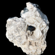 Black Tourmaline pyramidal terminated crystal in Mica Feldspar matrix from Skardu, Pakistan 144.7g Rocks and Things