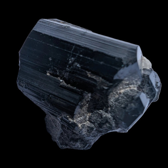 Black Tourmaline terminated crystal from Skardu, Pakistan 88.9ct 17.8g in sunshine - Rocks and Things Store