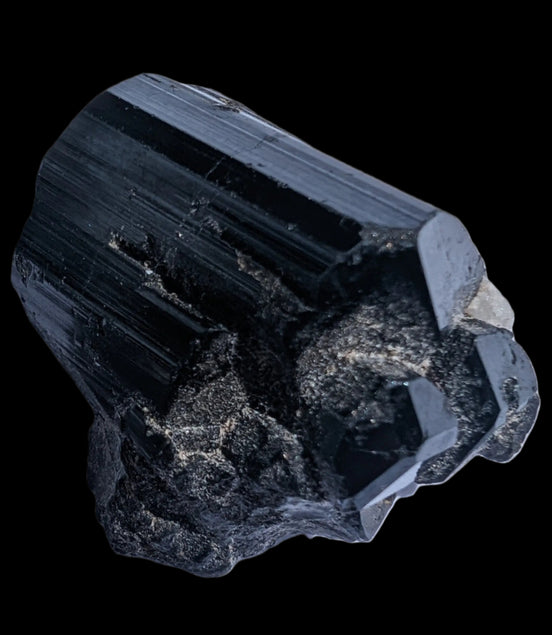 Black Tourmaline terminated crystal from Skardu, Pakistan 88.9ct 17.8g in sunshine - Rocks and Things Store