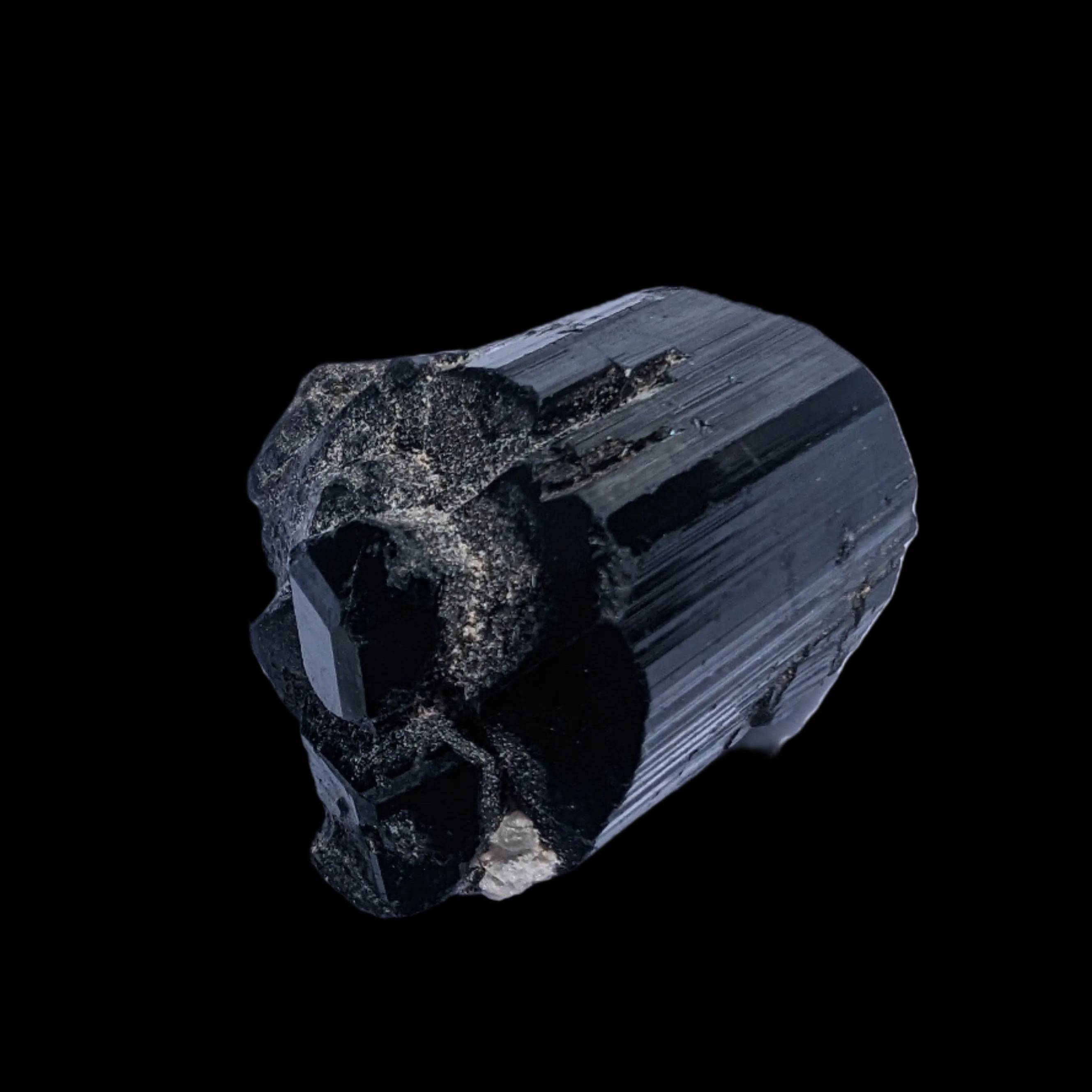Black Tourmaline terminated crystal from Skardu, Pakistan 88.9ct 17.8g in sunshine - Rocks and Things Store