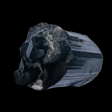 Black Tourmaline terminated crystal from Skardu, Pakistan 88.9ct 17.8g in sunshine - Rocks and Things Store