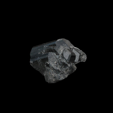 Black Tourmaline terminated crystal from Skardu, Pakistan 88.9ct 17.8g in sunshine - Rocks and Things Store