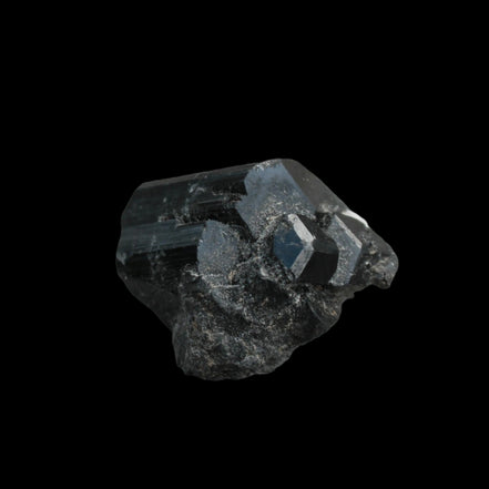 Black Tourmaline terminated crystal from Skardu, Pakistan 88.9ct 17.8g in sunshine - Rocks and Things Store