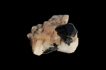 Black Tourmaline terminated crystal in Feldspar from Skardu, Pakistan 45.7ct 9.1g Rocks and Things