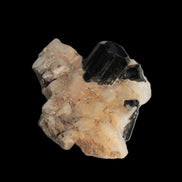 Black Tourmaline terminated crystal in Feldspar from Skardu, Pakistan 45.7ct 9.1g Rocks and Things