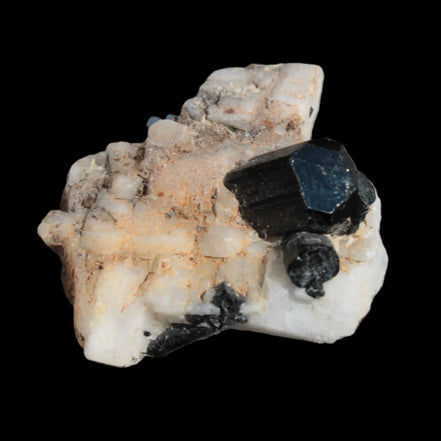 Black Tourmaline terminated crystal in Feldspar from Skardu, Pakistan 45.7ct 9.1g Rocks and Things