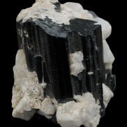 Black Tourmaline terminated crystal with Feldspar from Skardu  610.6ct 122g Rocks and Things