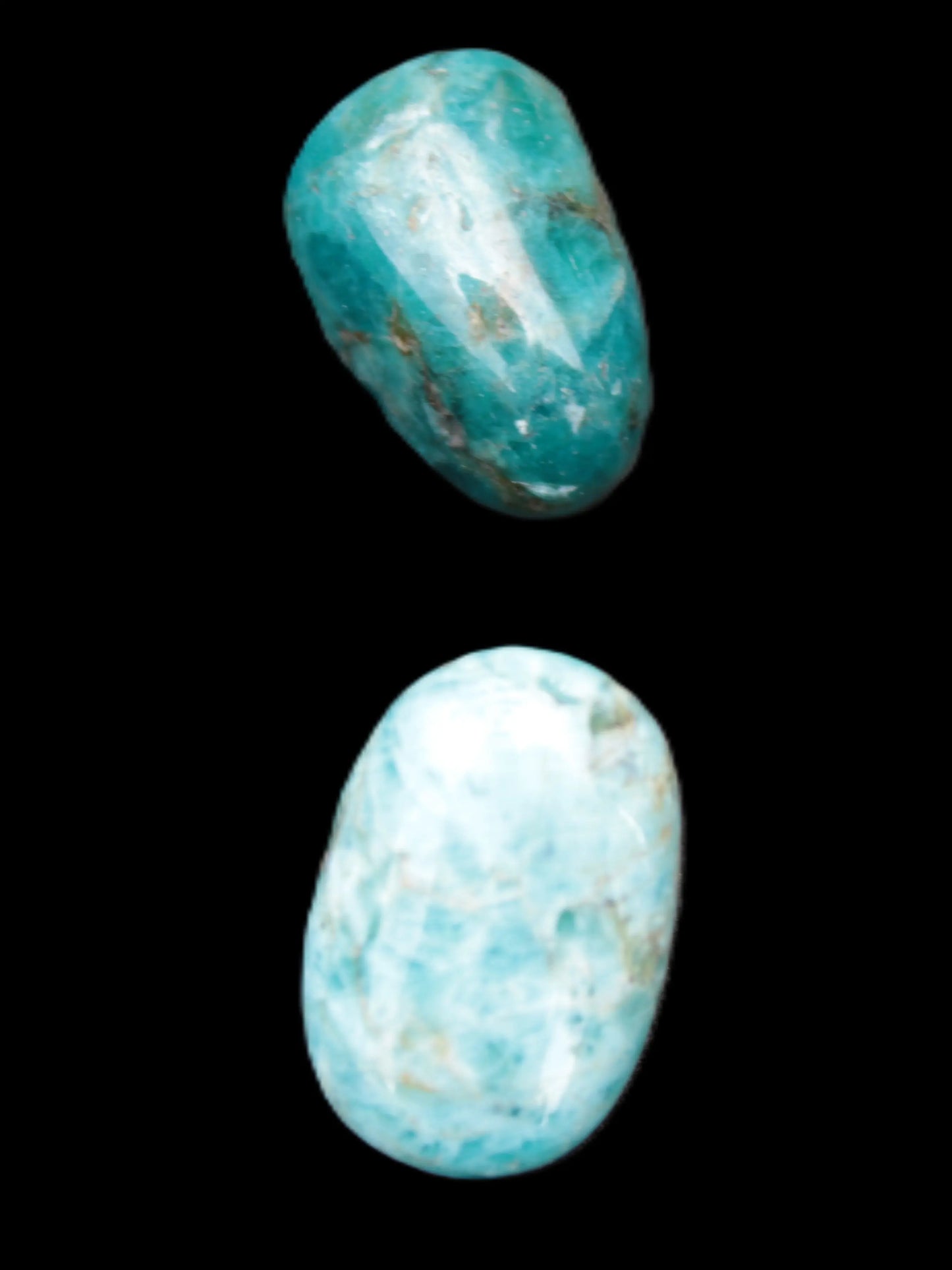 Blue Apatite 2 stones 19mm 17g Rocks and Things