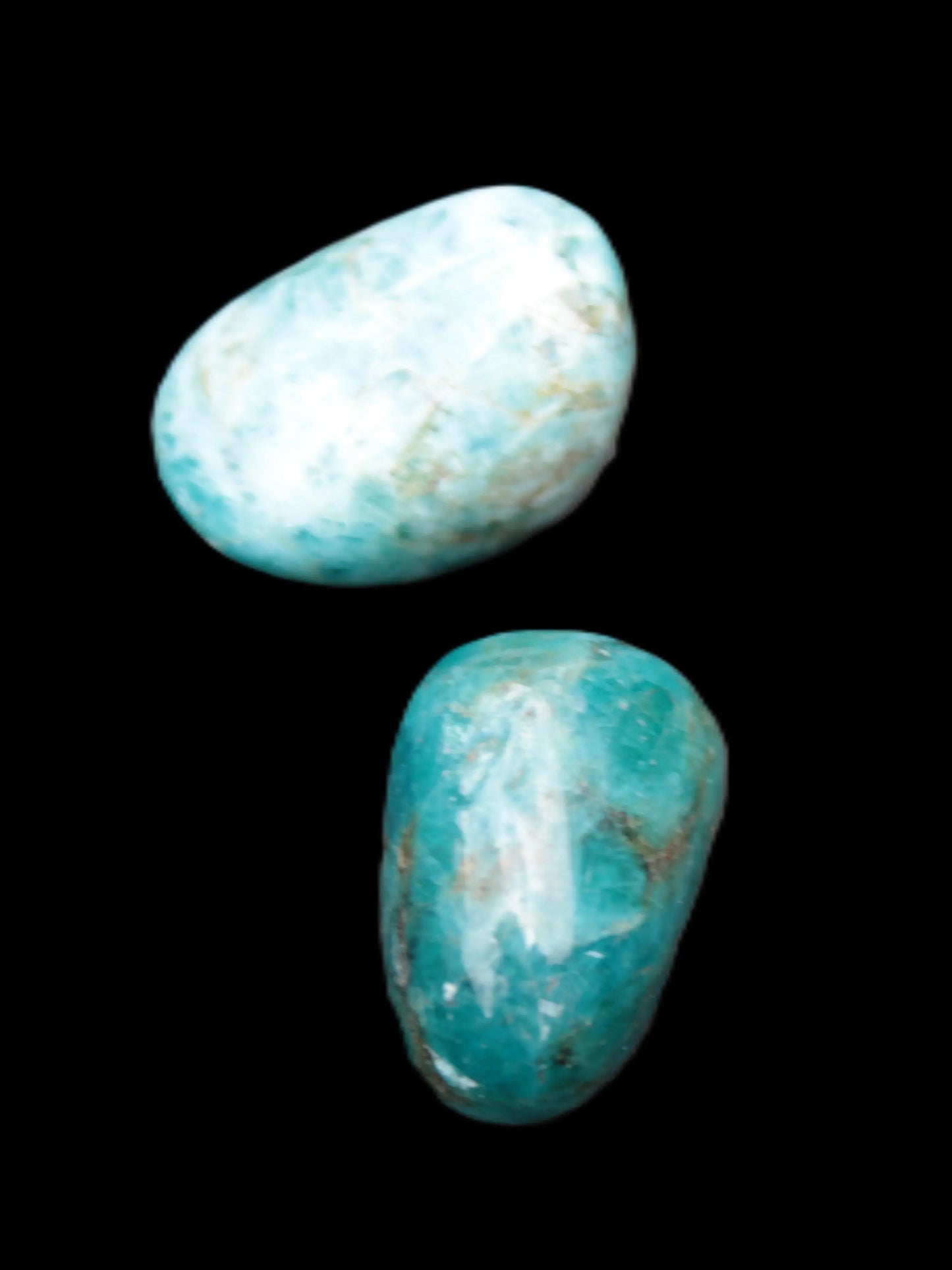 Blue Apatite 2 stones 19mm 17g Rocks and Things