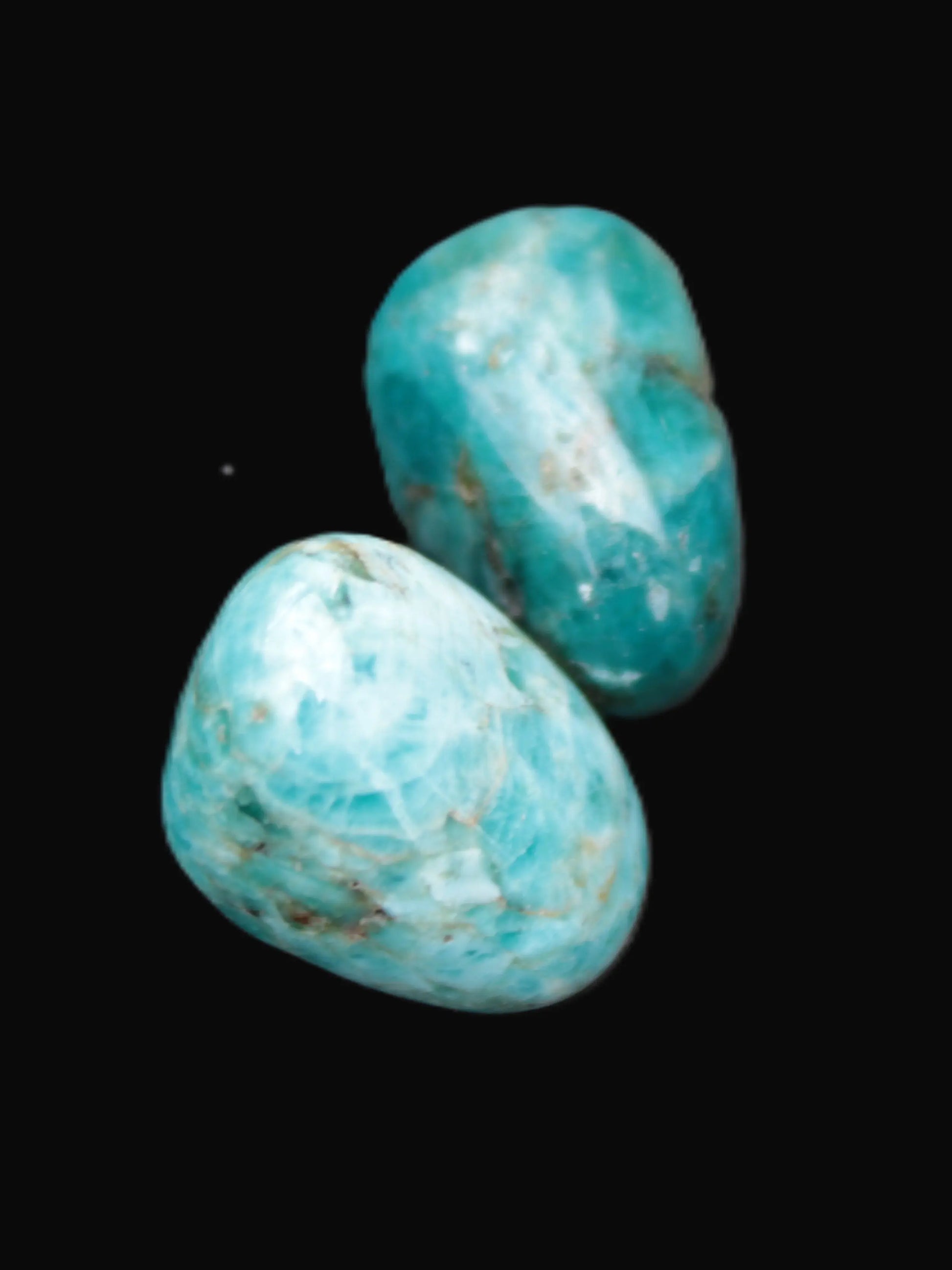 Blue Apatite 2 stones 19mm 17g Rocks and Things