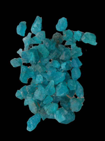 Blue Apatite tiny raw crystals 9-10g Rocks and Things