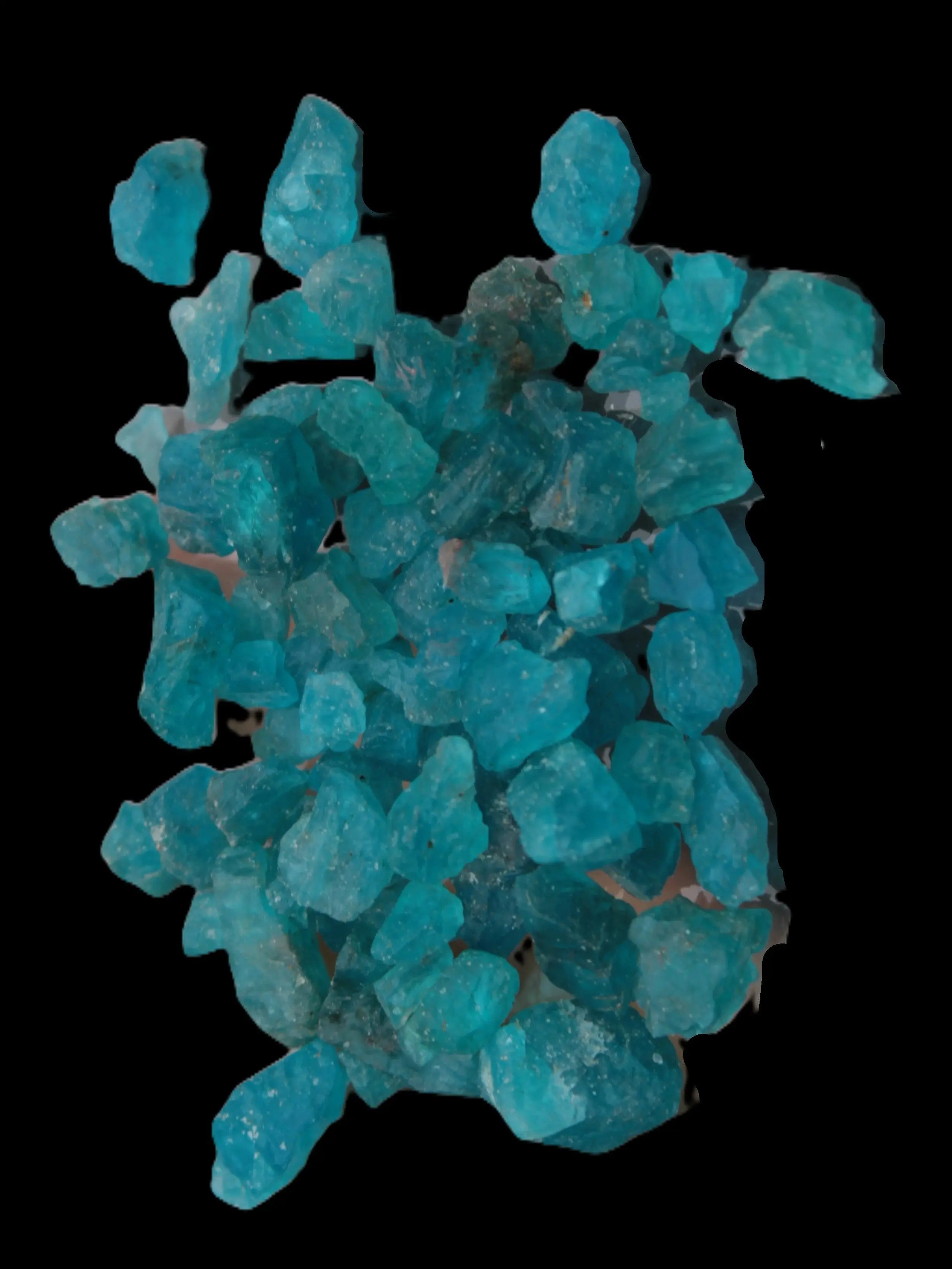 Blue Apatite tiny raw crystals 9-10g Rocks and Things