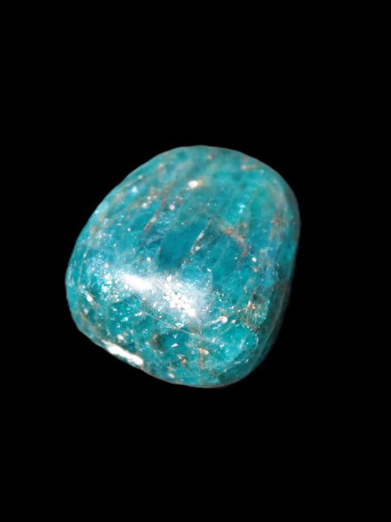 Blue Apatite tumbled stone 12-13g Rocks and Things