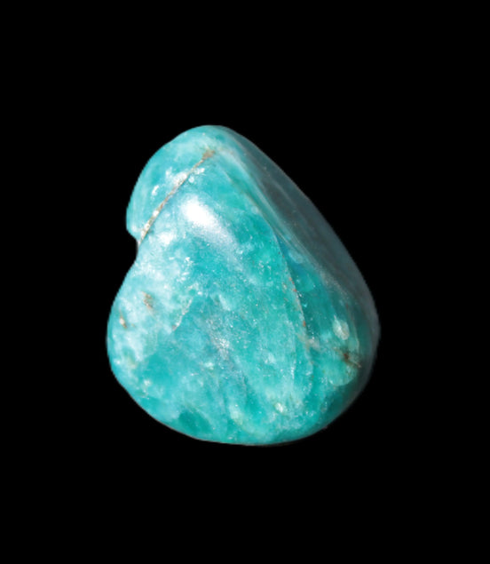 Blue Apatite tumbled stone 12-13g Rocks and Things