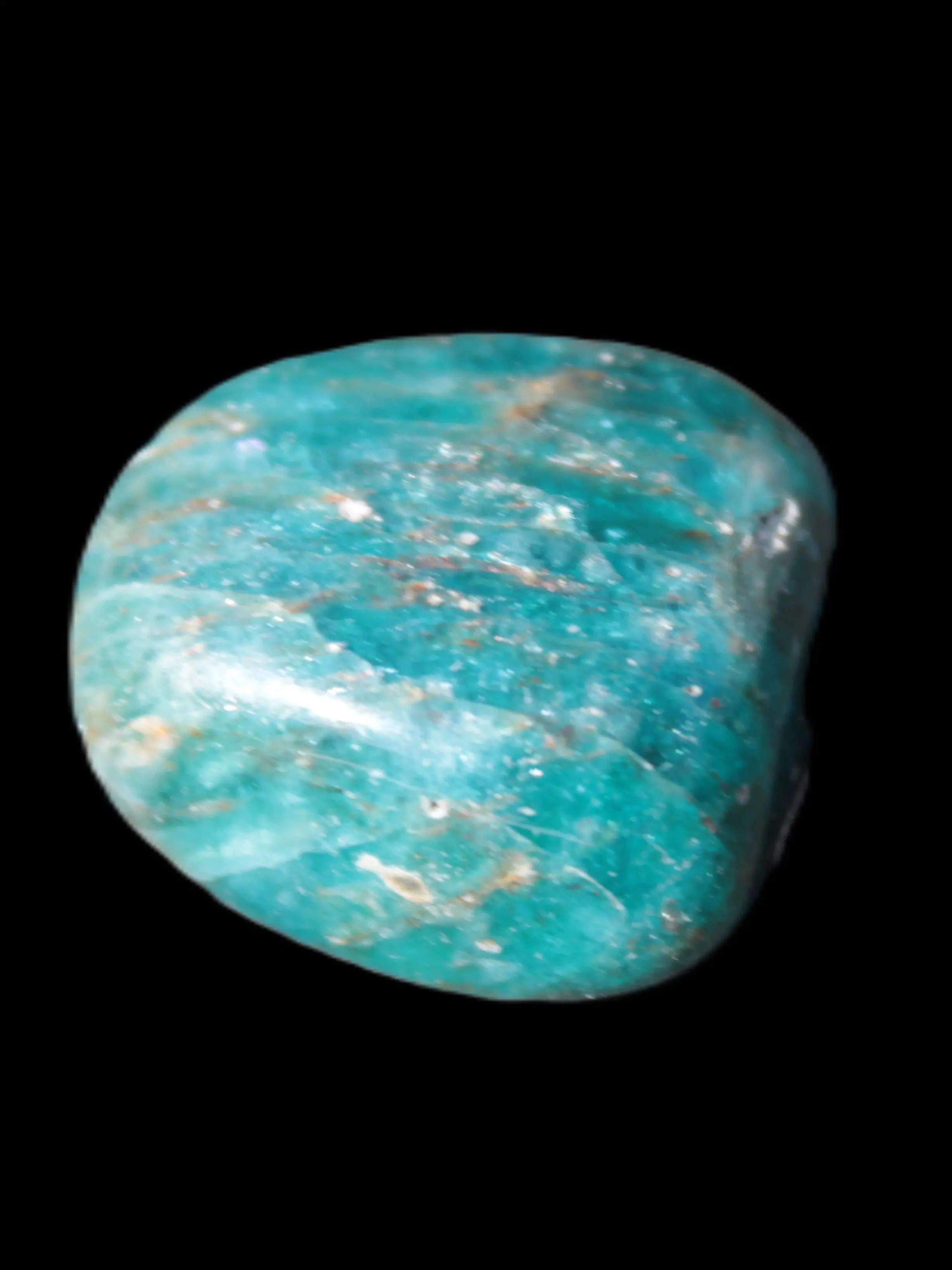 Blue Apatite tumbled stone 12-13g Rocks and Things