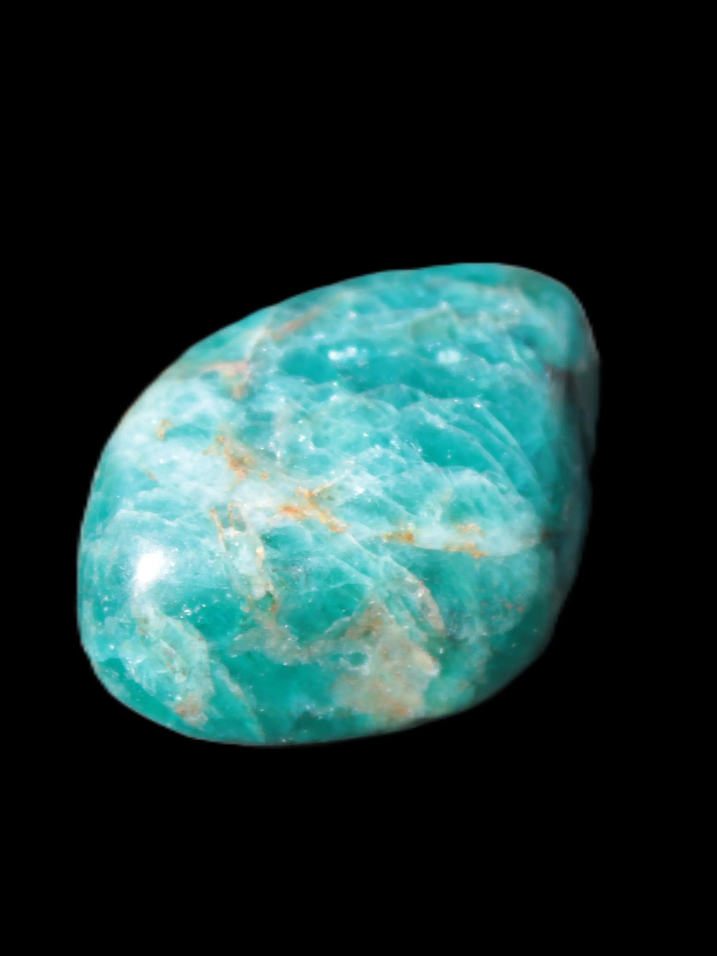 Blue Apatite tumbled stone 12-13g Rocks and Things