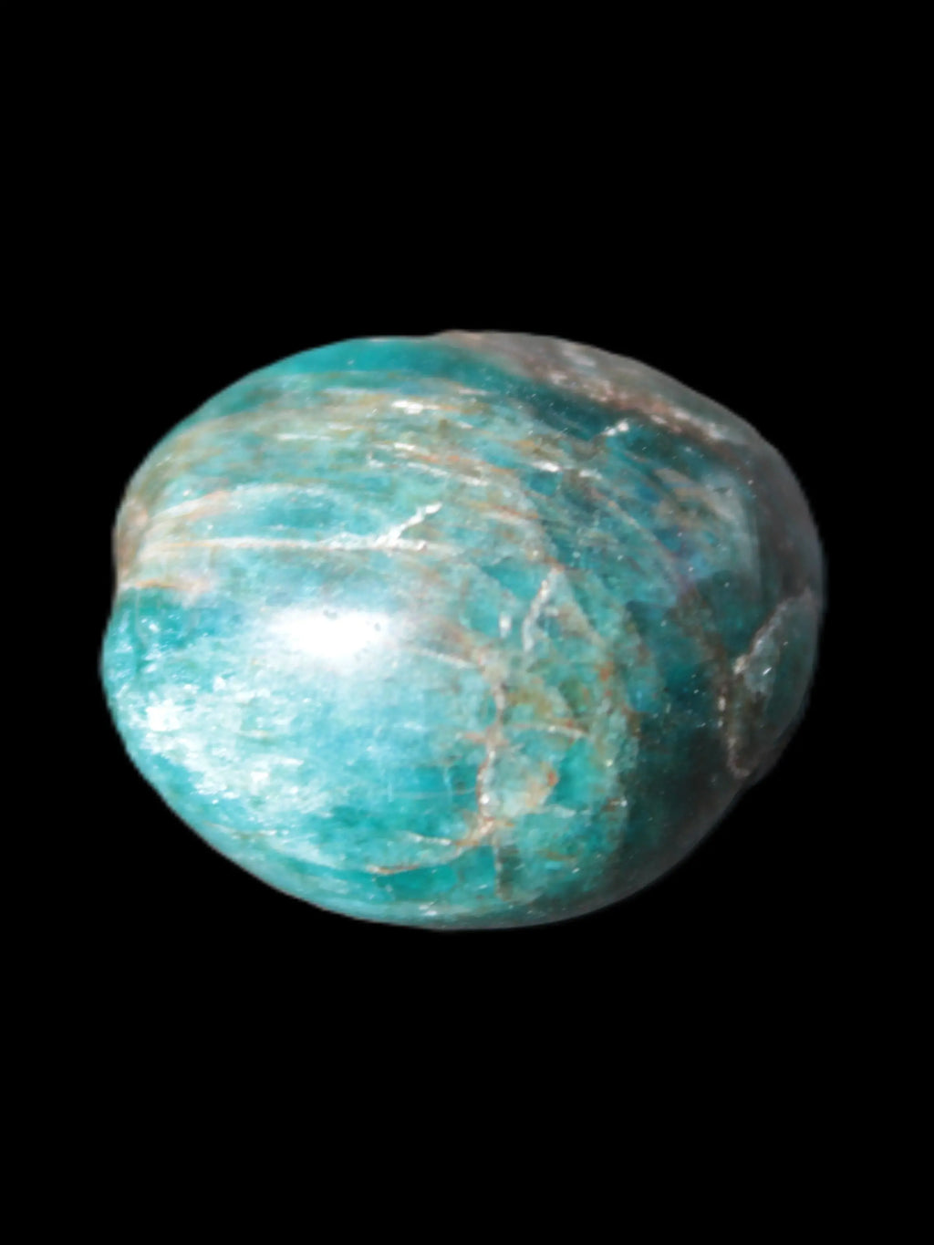 Blue Apatite tumbled stone 12-13g Rocks and Things