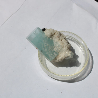 Blue Aquamarine Terminated crystal on matrix 14.6g Rocks and Things