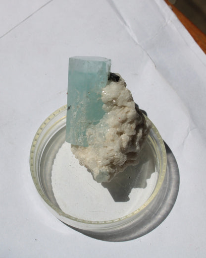 Blue Aquamarine Terminated crystal on matrix 14.6g Rocks and Things